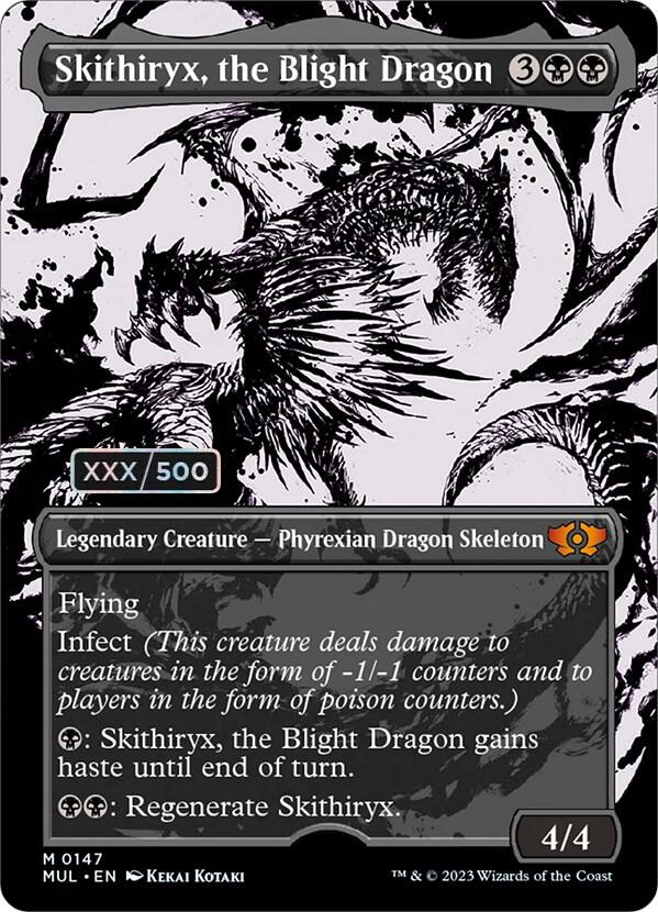 Skithiryx, the Blight Dragon Serialized 147 (March of the Machine: Multiverse Legends)  - Double Rainbow Foil | Good Games Adelaide SA