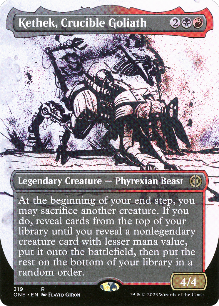 Kethek, Crucible Goliath (Borderless Ichor) [Phyrexia: All Will Be One] | Good Games Adelaide SA