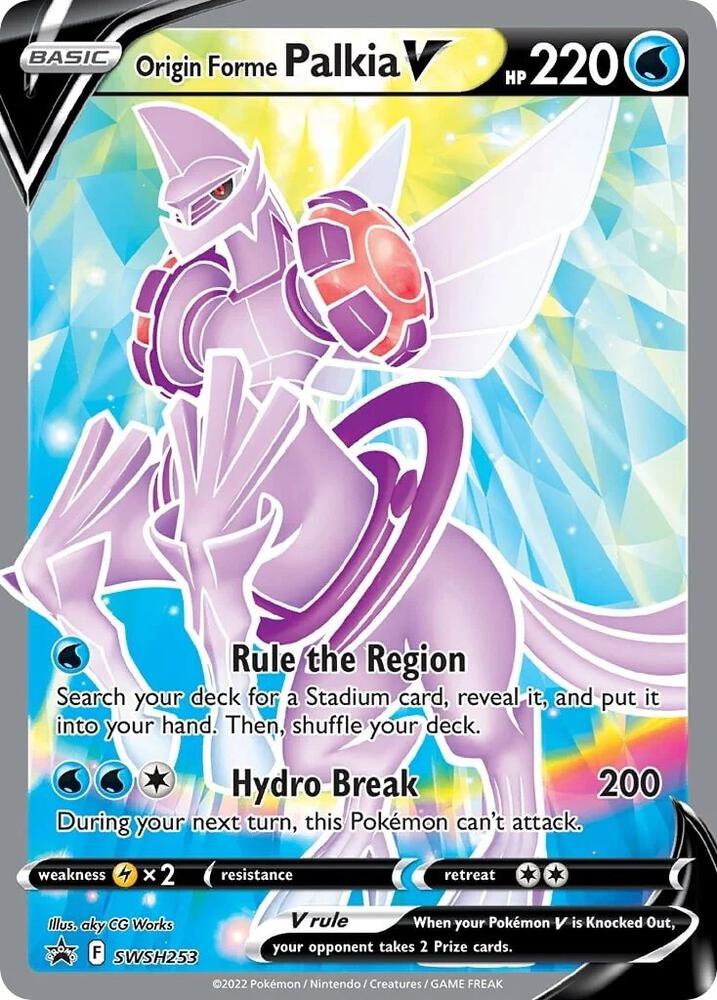 Origin Forme Palkia V SWSH253 (SWSH: Sword & Shield Promo Cards)  - Holofoil | Good Games Adelaide SA