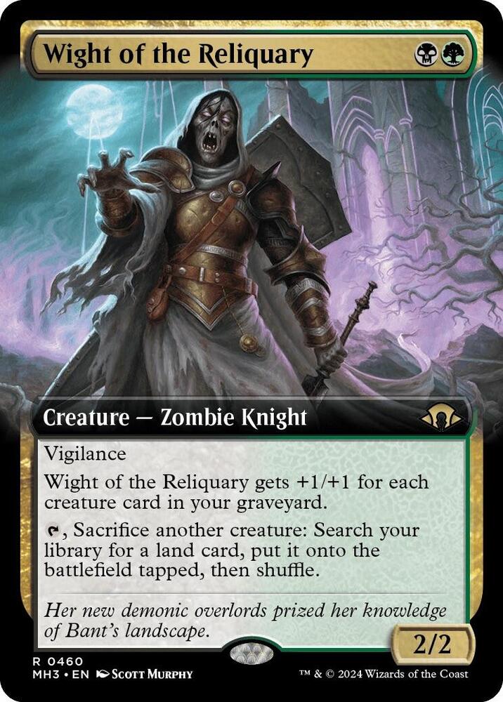 Wight of the Reliquary 460 (Modern Horizons 3)  - Extended Art Foil | Good Games Adelaide SA