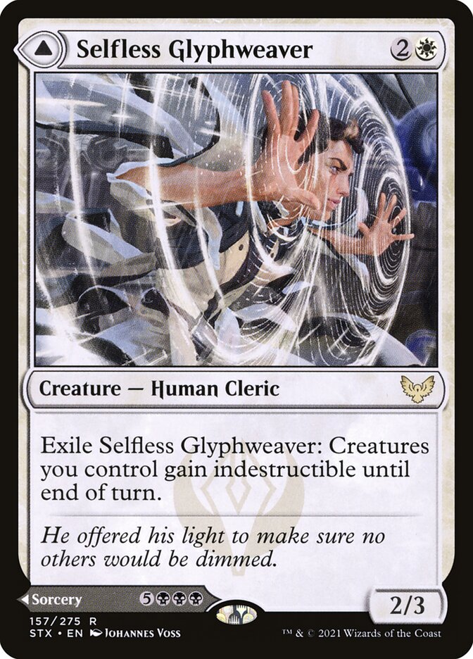 Selfless Glyphweaver // Deadly Vanity 157 (Strixhaven: School of Mages)  | Good Games Adelaide SA