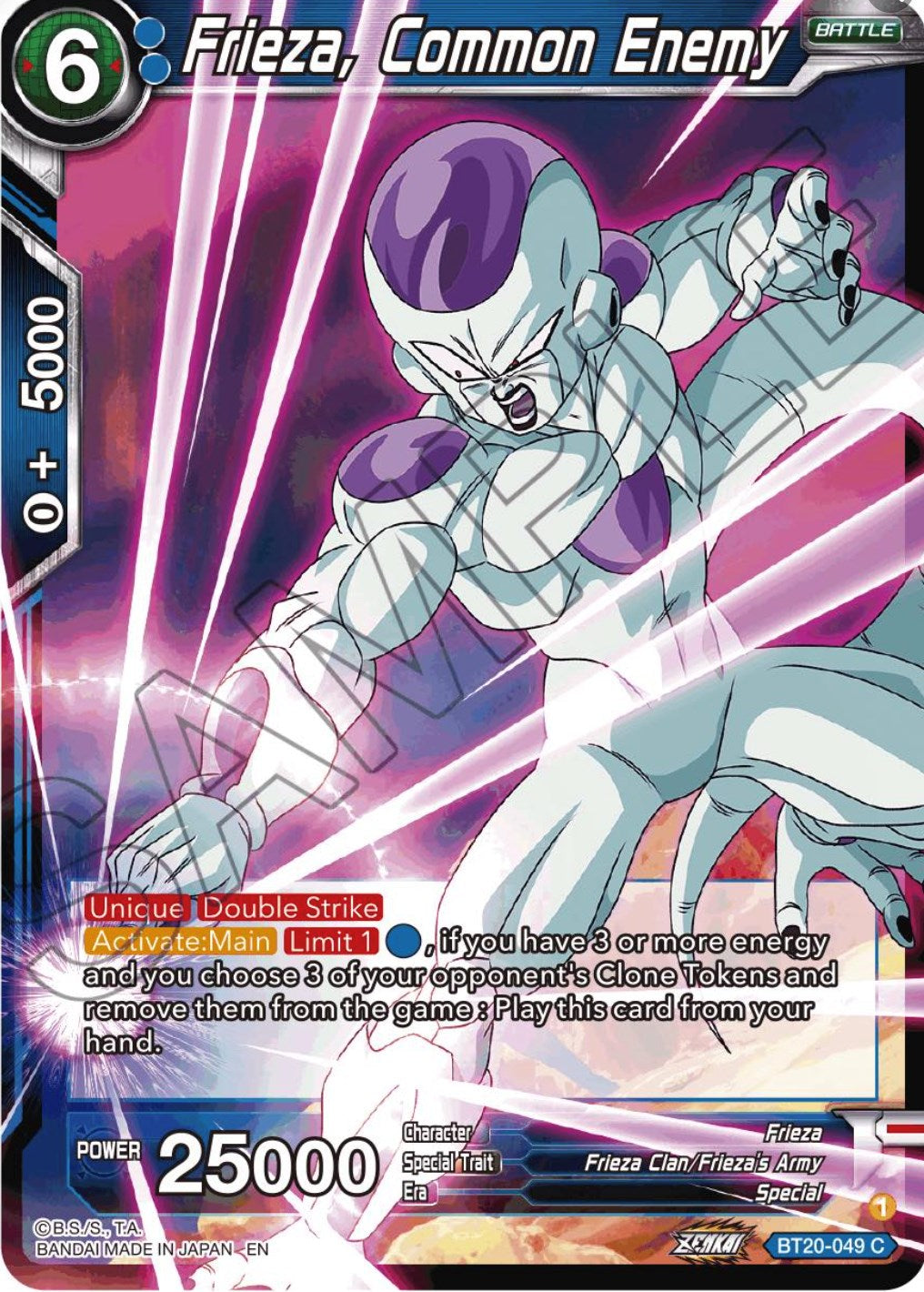 Frieza, Common Enemy (BT20-049) [Power Absorbed] | Good Games Adelaide SA