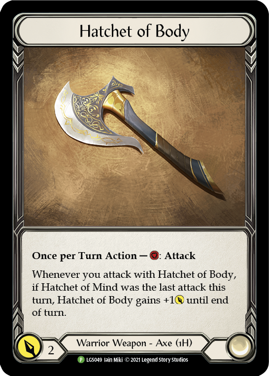 Hatchet of Body [LGS049] (Promo)  Cold Foil | Good Games Adelaide SA