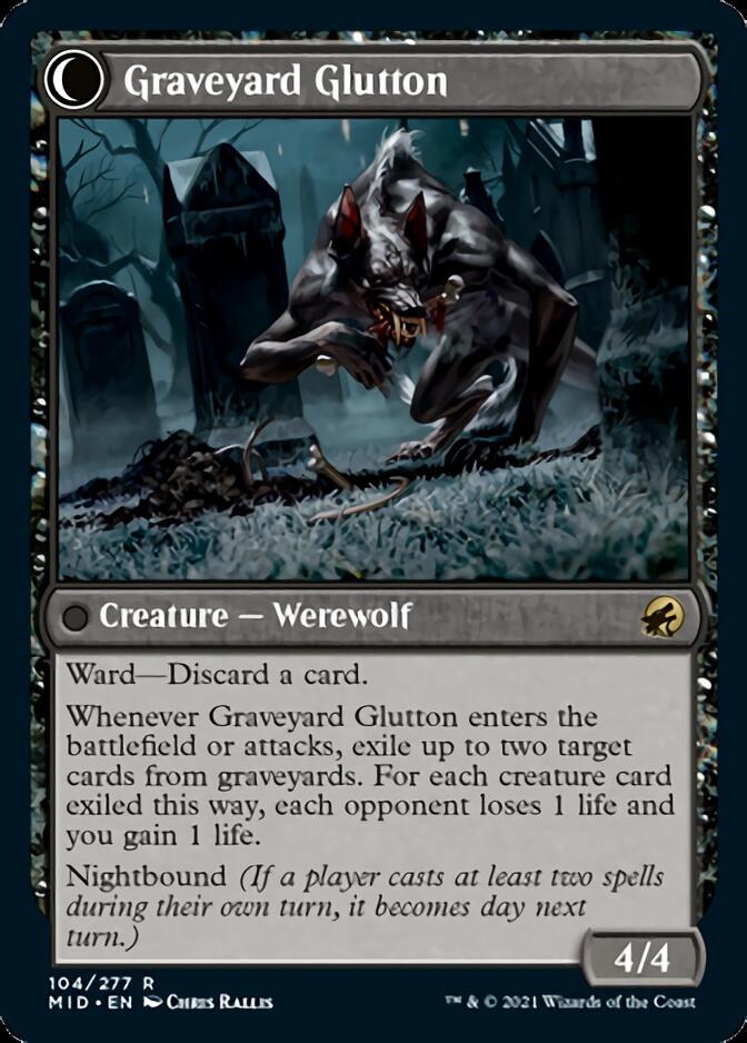 Graveyard Trespasser // Graveyard Glutton [Innistrad: Midnight Hunt] | Good Games Adelaide SA