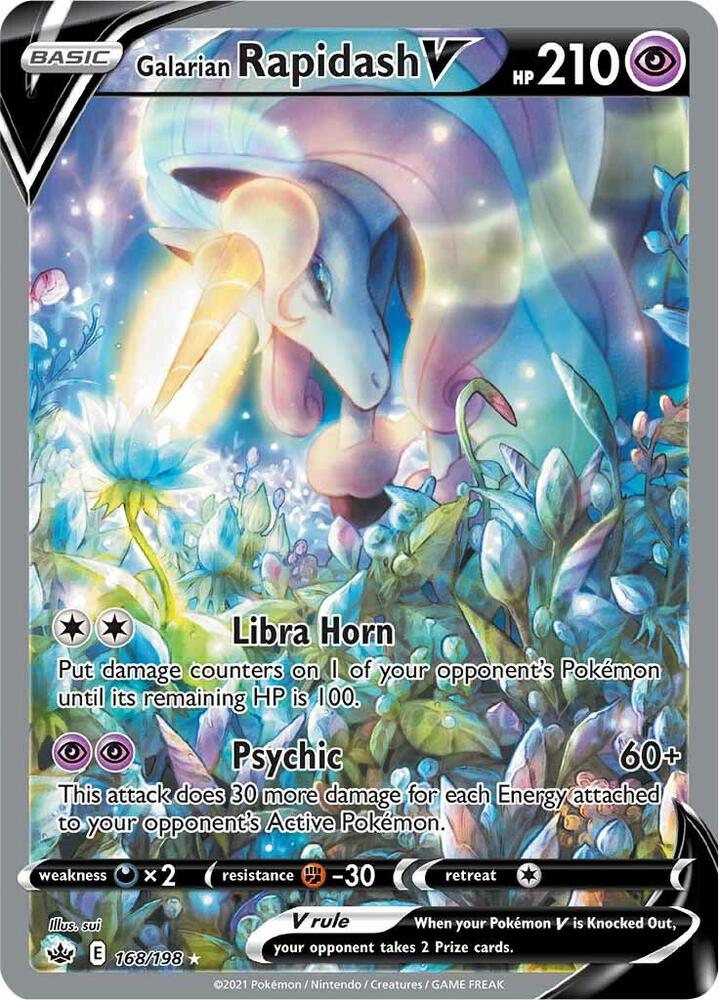 Galarian Rapidash V Alternate Full Art 168/198 (SWSH06: Chilling Reign)  - Holofoil | Good Games Adelaide SA