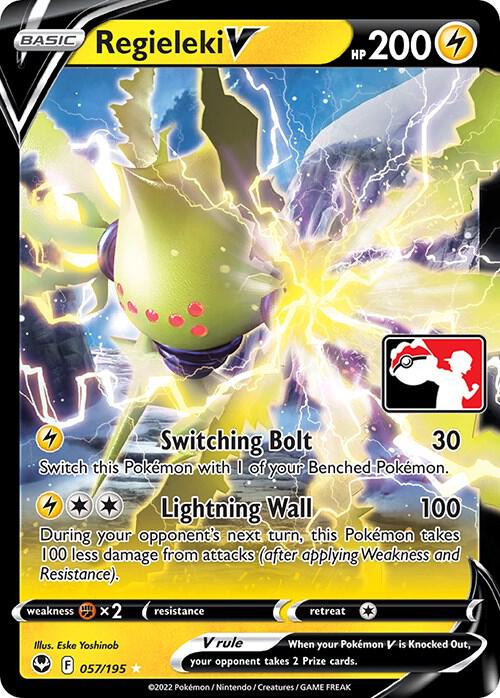 Regieleki V Series 3/4 057/195 (Prize Pack Series Cards)  - Holofoil | Good Games Adelaide SA