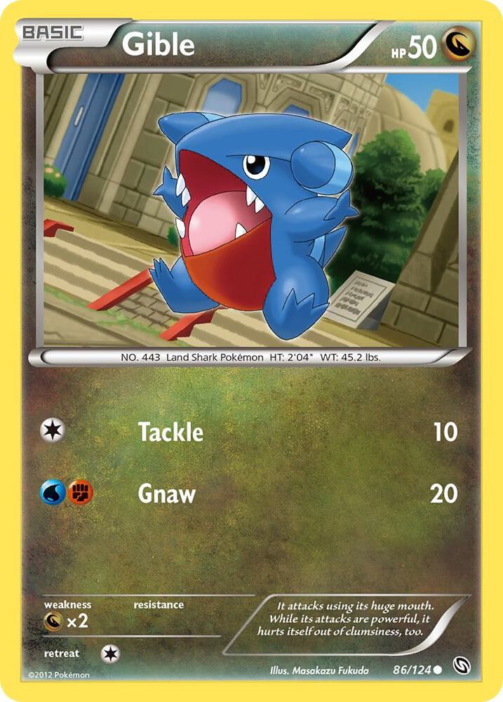 Gible 86/124 (Dragons Exalted)  | Good Games Adelaide SA