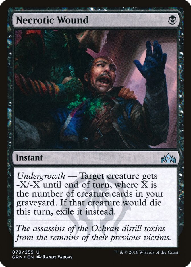 Necrotic Wound 79 (Guilds of Ravnica)  - Foil | Good Games Adelaide SA