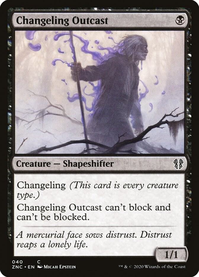 Changeling Outcast 40 (Commander: Zendikar Rising)  | Good Games Adelaide SA
