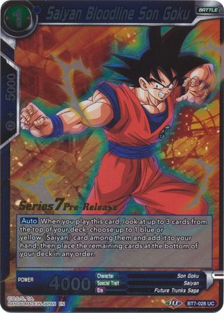 Saiyan Bloodline Son Goku (Assault of the Saiyans) [BT7-028_PR] | Good Games Adelaide SA