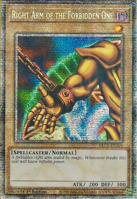 Right Arm of the Forbidden One [BLCR-EN104] Starlight Rare | Good Games Adelaide SA