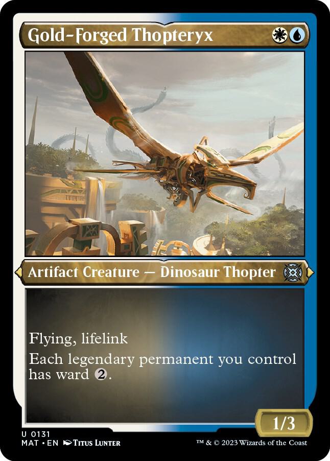 Gold-Forged Thopteryx 131 (March of the Machine: The Aftermath)  - Etched Foil | Good Games Adelaide SA