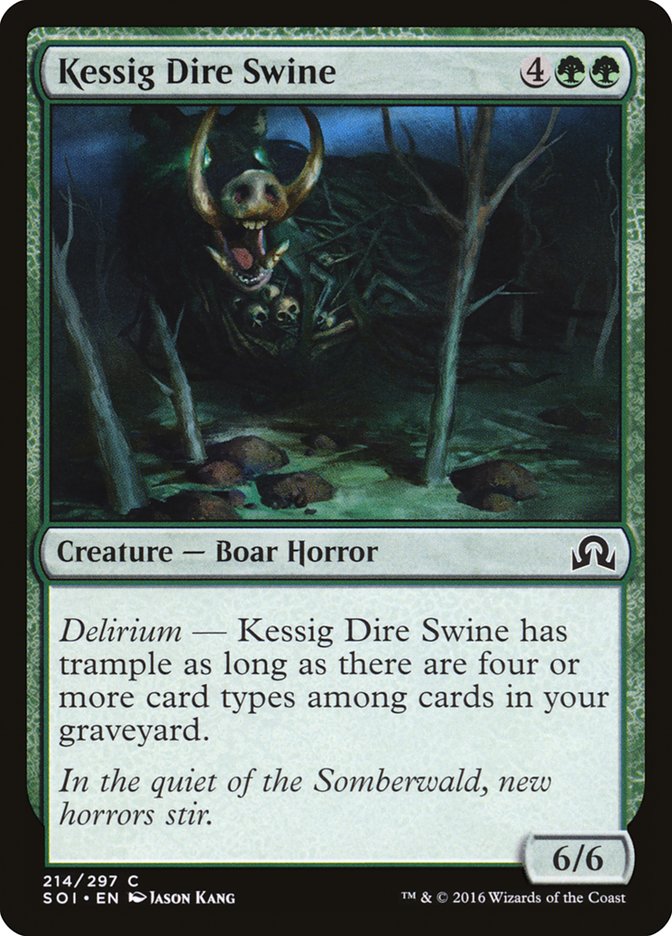 Kessig Dire Swine 214 (Shadows over Innistrad)  | Good Games Adelaide SA