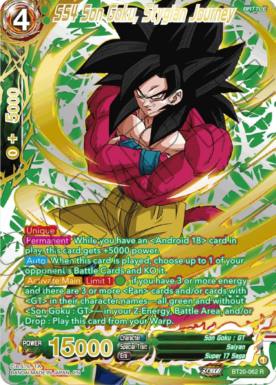 SS4 Son Goku, Stygian Journey (Gold-Stamped) (BT20-062) [Power Absorbed] | Good Games Adelaide SA