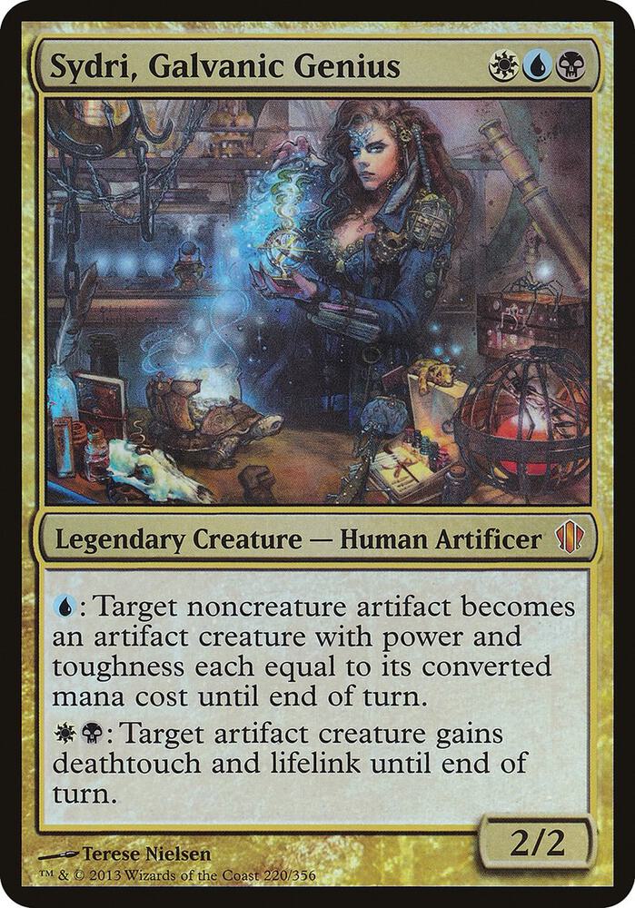 Sydri Galvanic Genius Commander 2013 220 (Oversize Cards)  - Foil | Good Games Adelaide SA