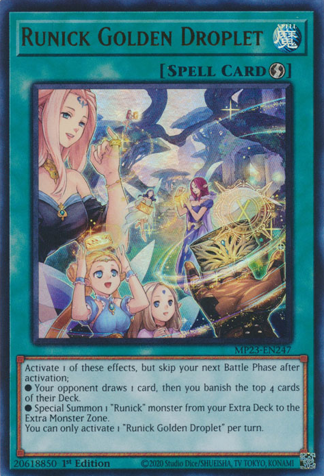 Runick Golden Droplet [MP23-EN247] Ultra Rare | Good Games Adelaide SA