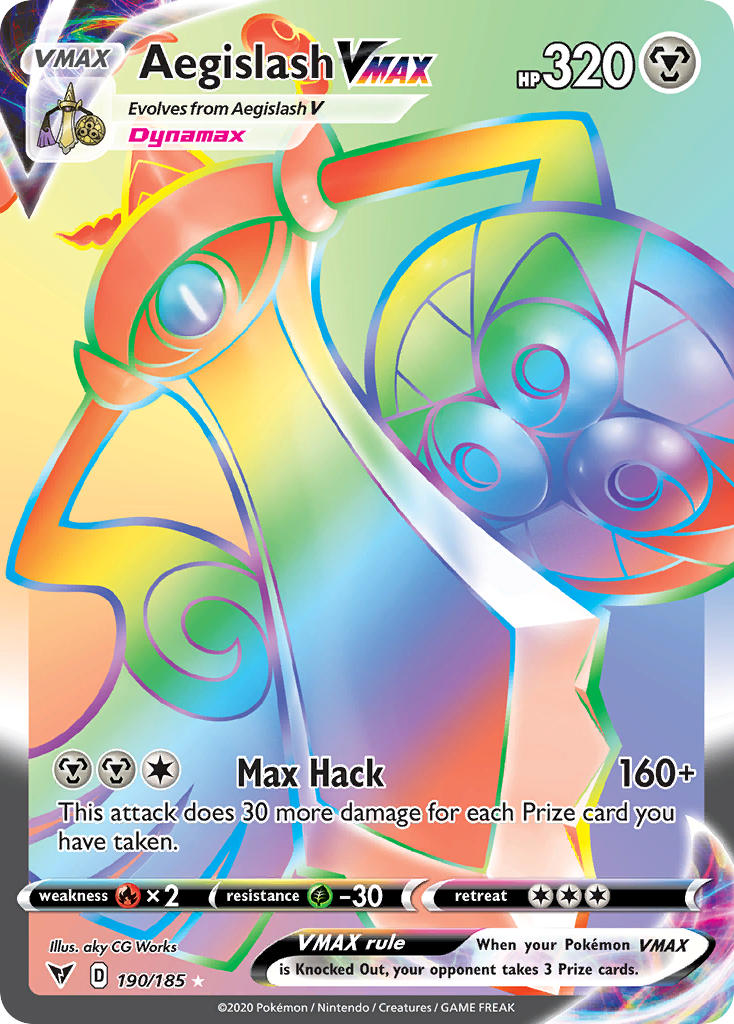 Aegislash VMAX (190/185) [Sword & Shield: Vivid Voltage] | Good Games Adelaide SA