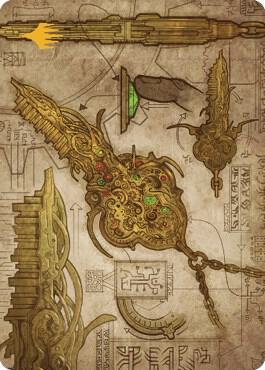 Key to the City Art Card Gold Stamped Planeswalker Symbol 65 (Art Series: The Brothers' War)  | Good Games Adelaide SA