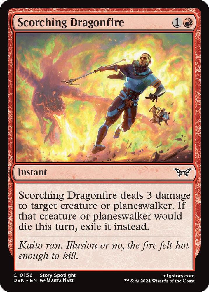 Scorching Dragonfire 156 (Duskmourn: House of Horror)  | Good Games Adelaide SA