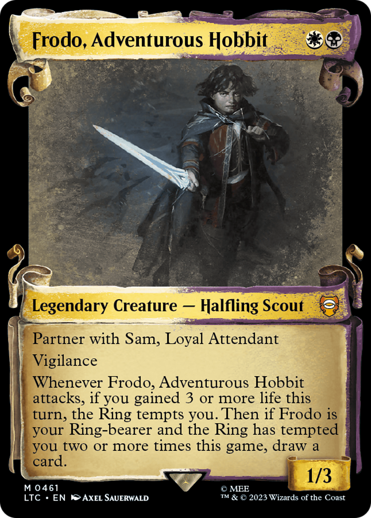 Frodo, Adventurous Hobbit [The Lord of the Rings: Tales of Middle-Earth Commander Showcase Scrolls] | Good Games Adelaide SA