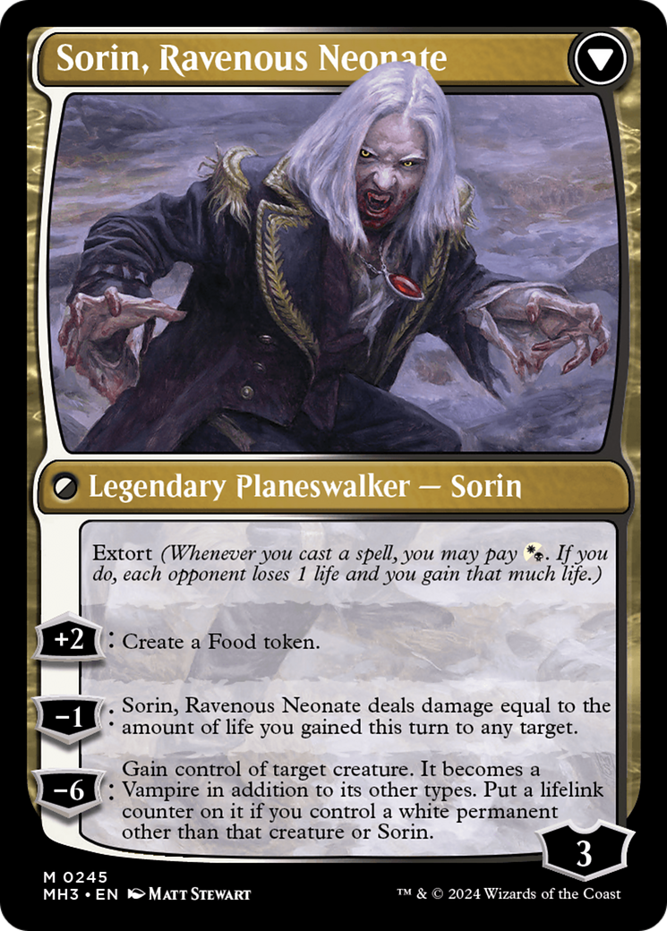 Sorin of House Markov // Sorin, Ravenous Neonate [Modern Horizons 3] | Good Games Adelaide SA