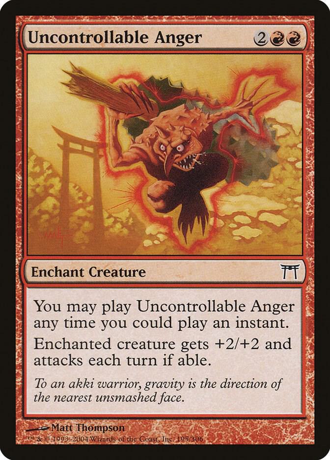 Uncontrollable Anger 195 (Champions of Kamigawa)  - Foil | Good Games Adelaide SA