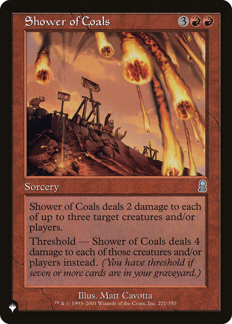 Shower of Coals [The List Reprints] | Good Games Adelaide SA