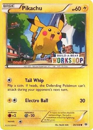 Pikachu Build A Bear Workshop Exclusive 020/108 (Miscellaneous Cards & Products)  | Good Games Adelaide SA