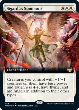 Sigardas Summons Extended Art 353 (Innistrad: Crimson Vow)  - Foil | Good Games Adelaide SA