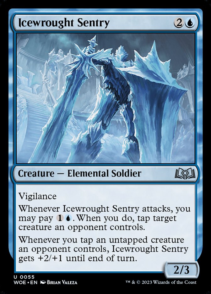 Icewrought Sentry 55 (Wilds of Eldraine)  - Foil | Good Games Adelaide SA