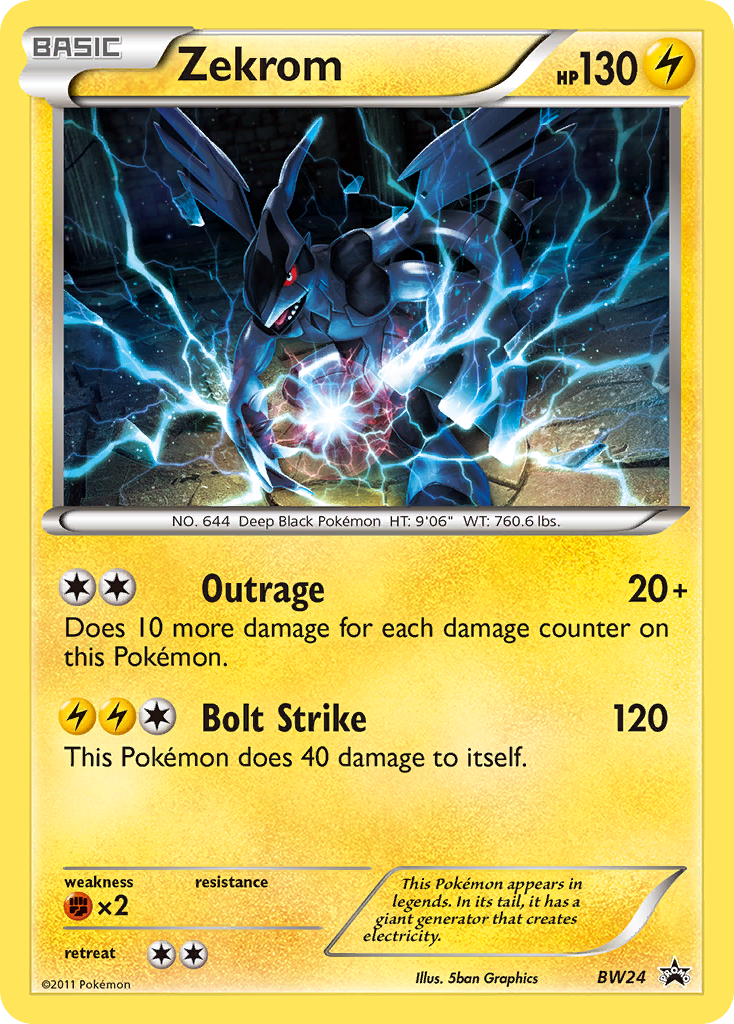 Zekrom (BW24) [Black & White: Black Star Promos] | Good Games Adelaide SA