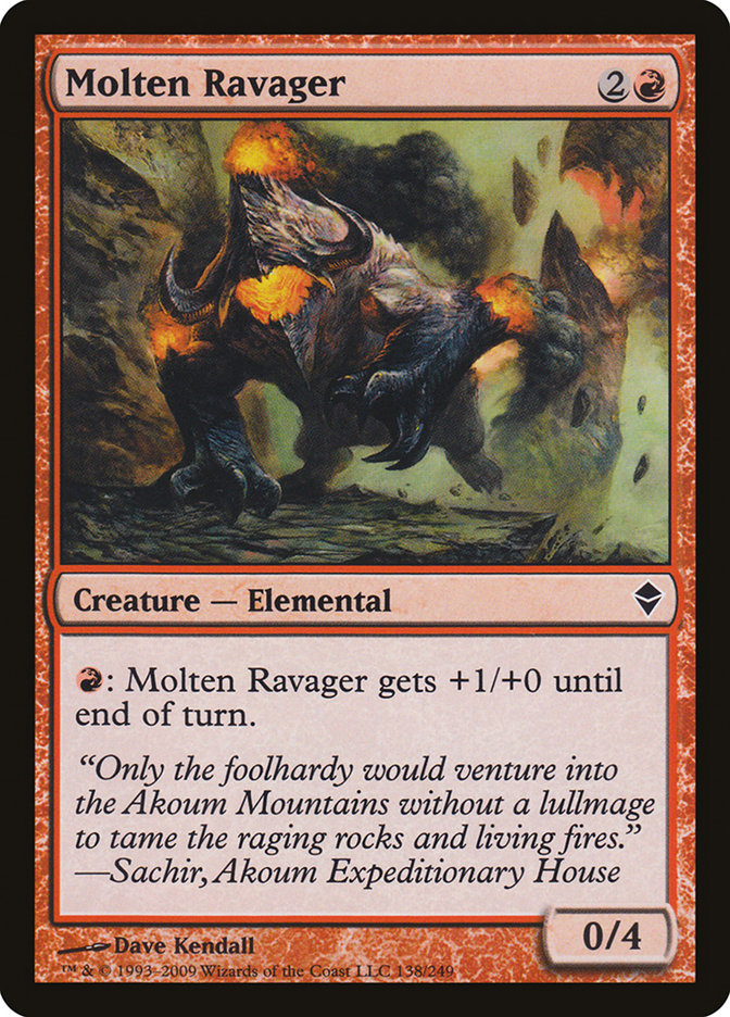 Molten Ravager [Zendikar] | Good Games Adelaide SA