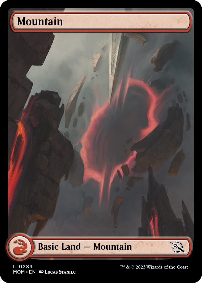 Mountain 289 (March of the Machine)  - Full Art Foil | Good Games Adelaide SA