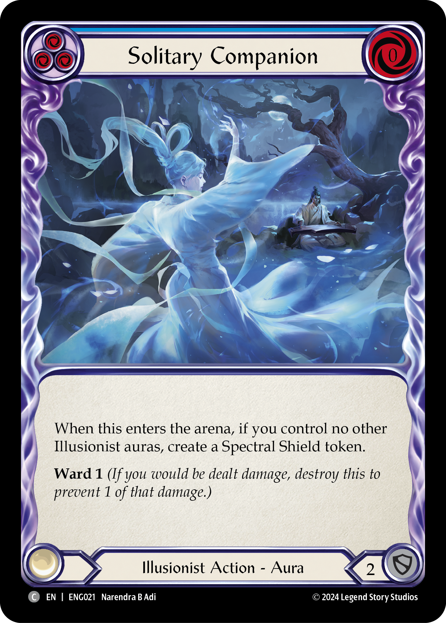 Solitary Companion [ENG021] (Part of the Mistveil Enigma Blitz Deck) | Good Games Adelaide SA