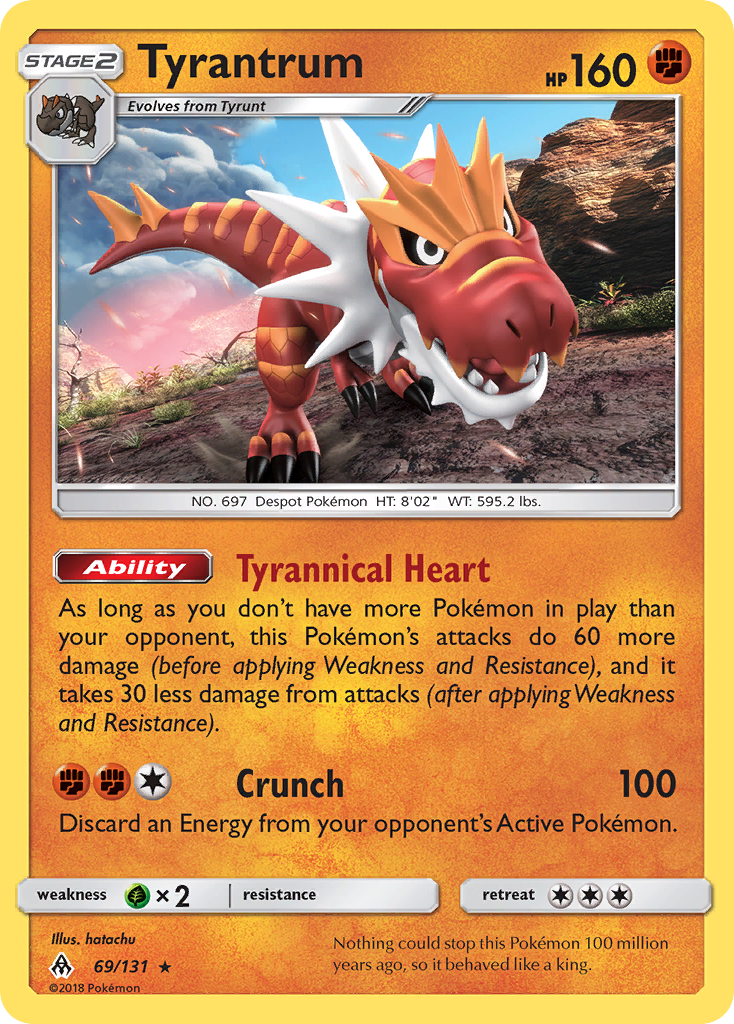 Tyrantrum (69/131) [Sun & Moon: Forbidden Light] | Good Games Adelaide SA