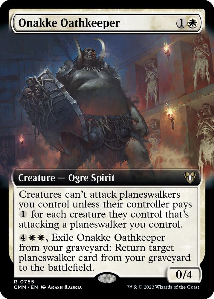 Onakke Oathkeeper 755 (Commander Masters)  - Extended Art Foil | Good Games Adelaide SA