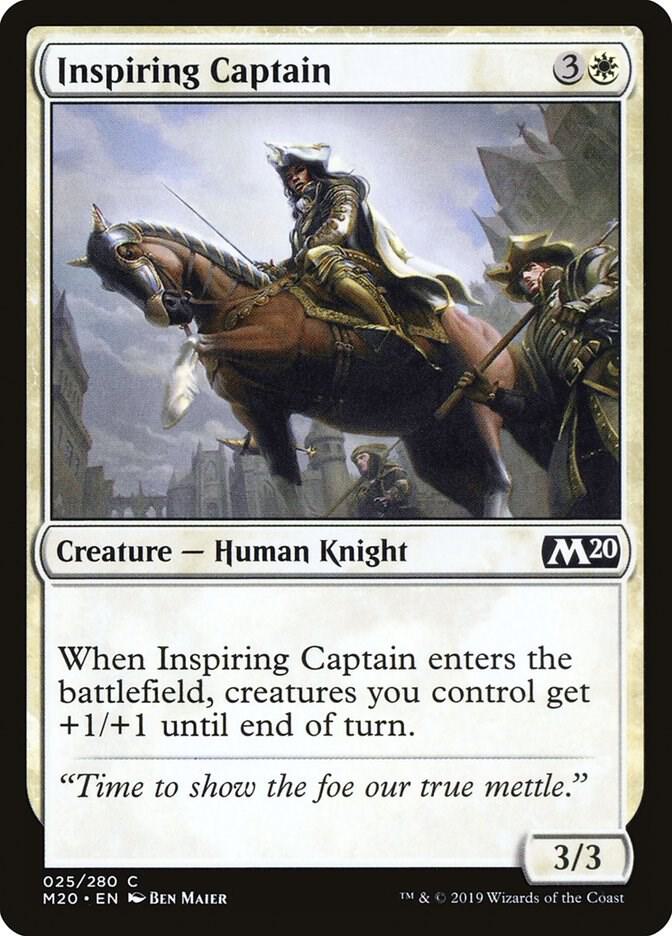 Inspiring Captain 25 (Core Set 2020)  - Foil | Good Games Adelaide SA