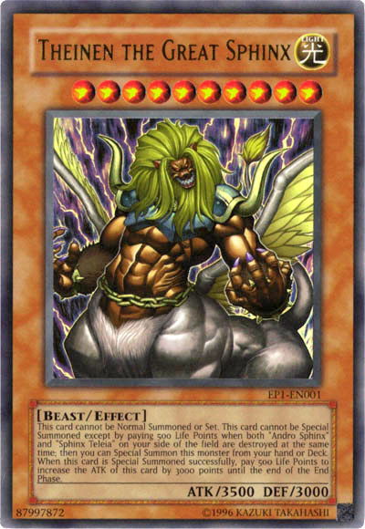 Theinen the Great Sphinx [EP1-EN001] Ultra Rare | Good Games Adelaide SA