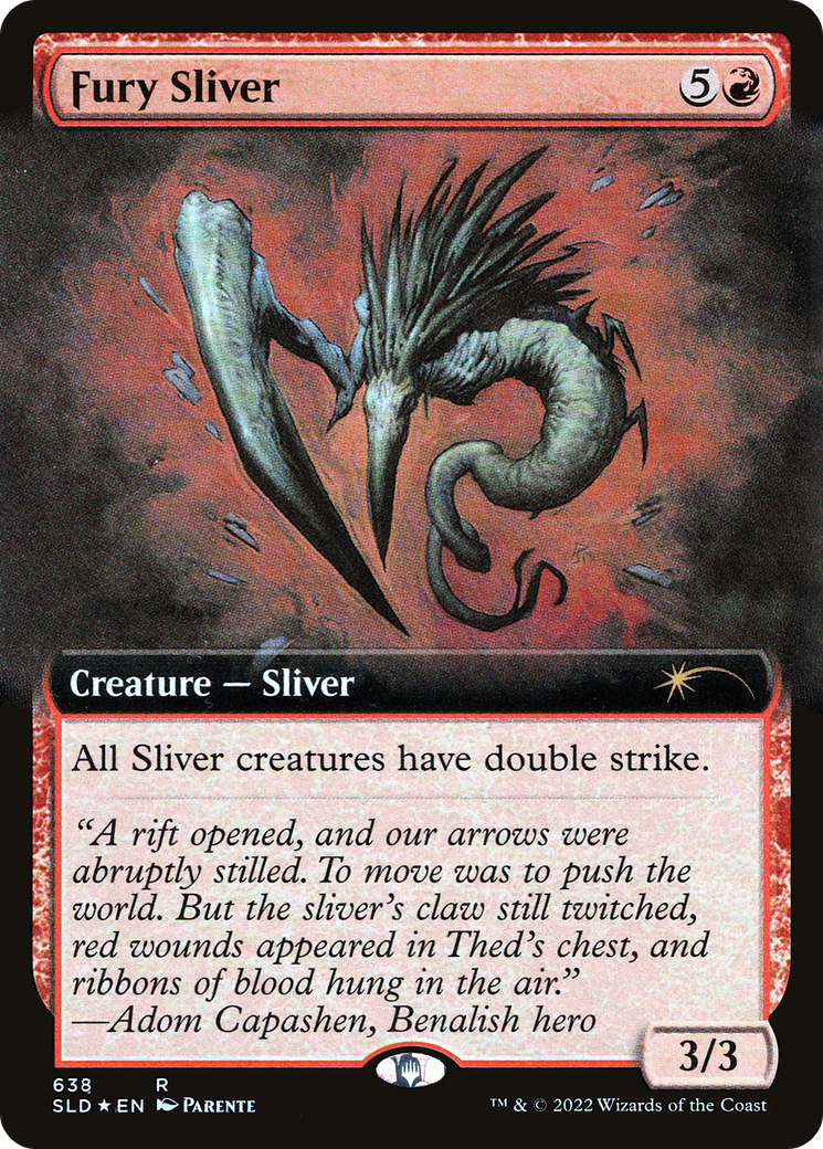 Fury Sliver (Extended Art) [Secret Lair Drop Promos] | Good Games Adelaide SA