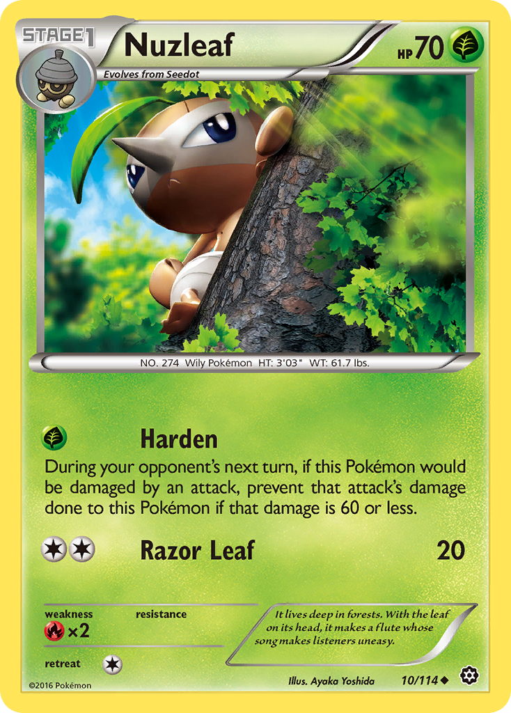 Nuzleaf (10/114) [XY: Steam Siege] | Good Games Adelaide SA