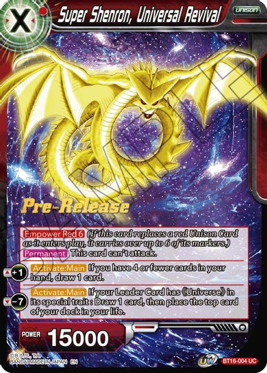 Super Shenron, Universal Revival (BT16-004) [Realm of the Gods Prerelease Promos] | Good Games Adelaide SA