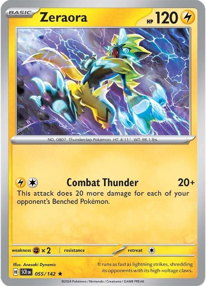 Zeraora 055/142 (SV07: Stellar Crown)  - Holofoil | Good Games Adelaide SA