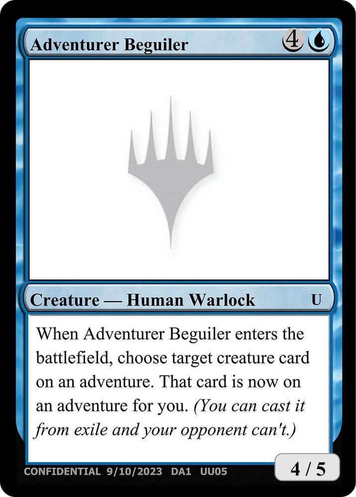 Adventurer Beguiler  (Un-Known Event Playtest Cards)  | Good Games Adelaide SA