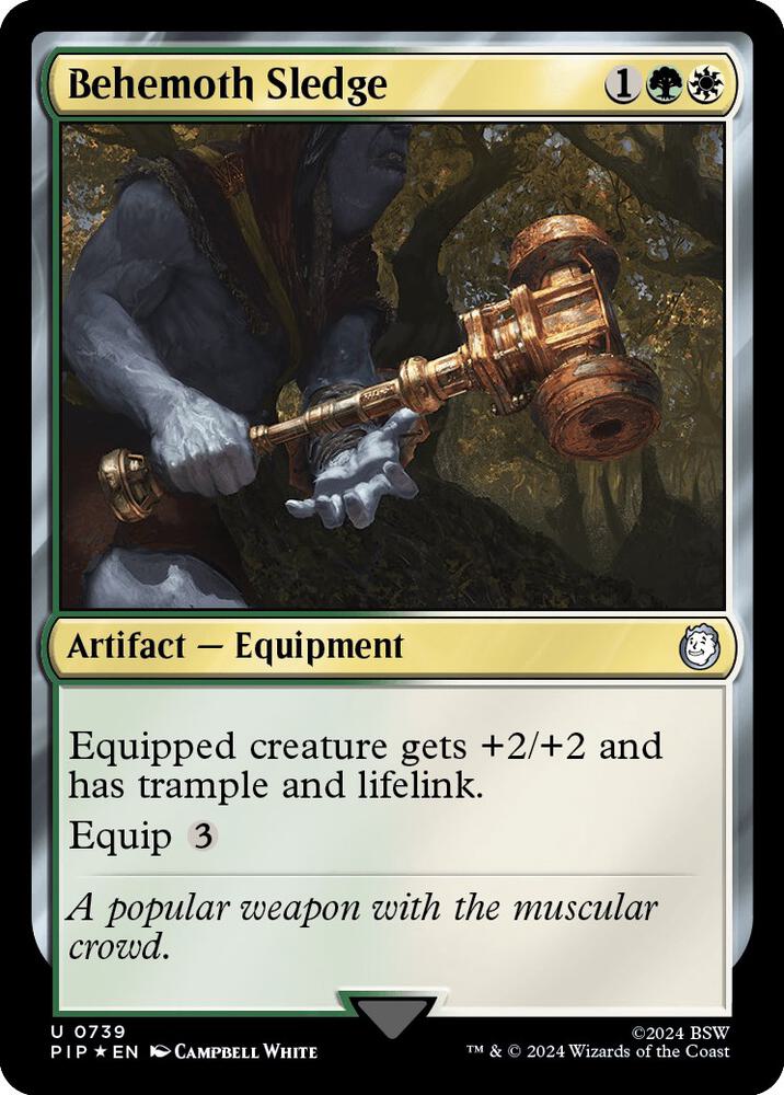 Behemoth Sledge Surge Foil 739 (Universes Beyond: Fallout)  - Foil | Good Games Adelaide SA