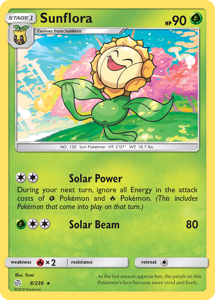 Sunflora (8/236) [Sun & Moon: Cosmic Eclipse] | Good Games Adelaide SA