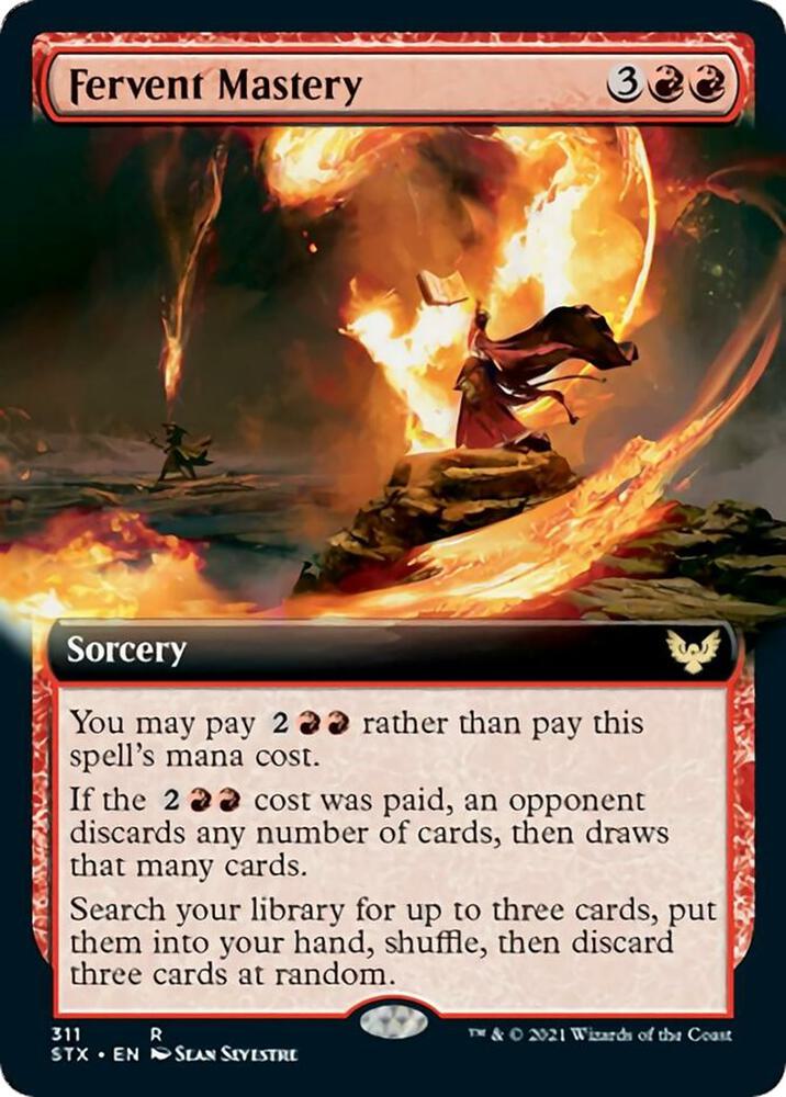 Fervent Mastery Extended Art 311 (Strixhaven: School of Mages)  - Foil | Good Games Adelaide SA