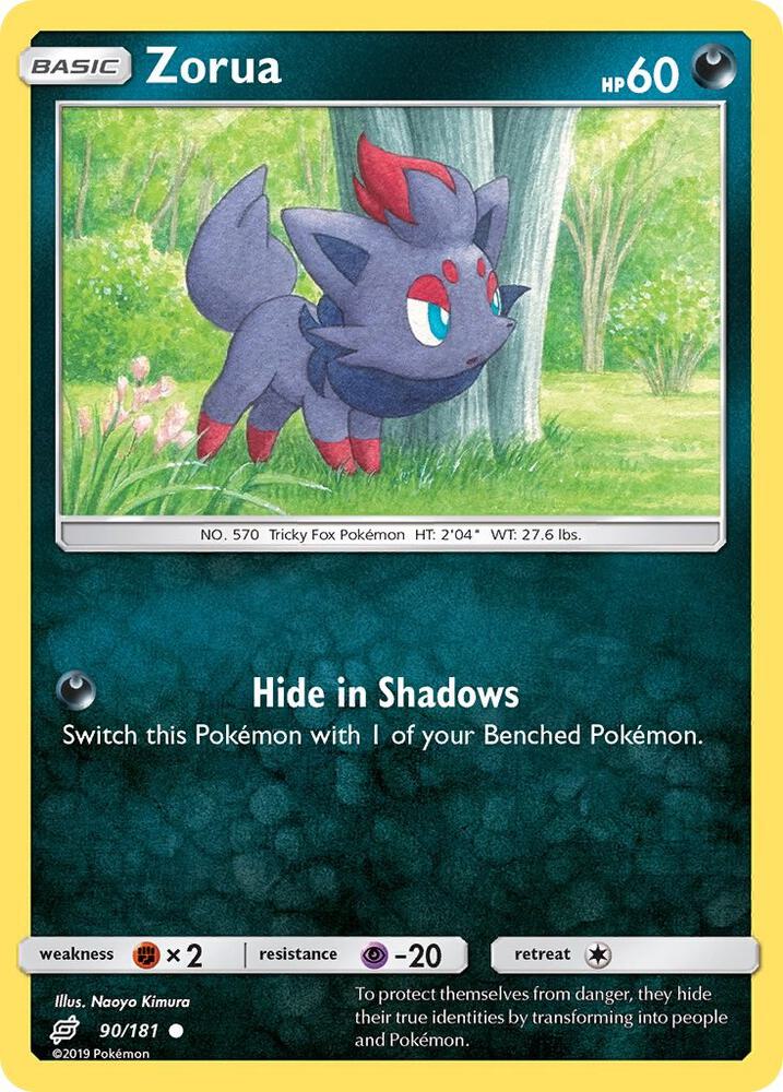 Zorua 90/181 (SM - Team Up)  | Good Games Adelaide SA