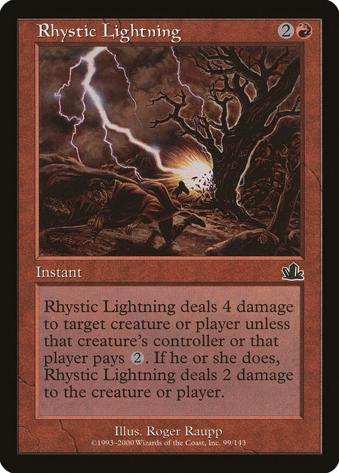 Rhystic Lightning 99 (Prophecy)  - Foil | Good Games Adelaide SA