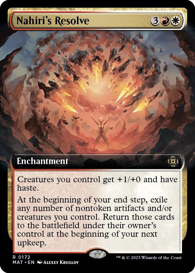 Nahiri's Resolve 172/50 (March of the Machine: The Aftermath)  - Extended Art Foil | Good Games Adelaide SA