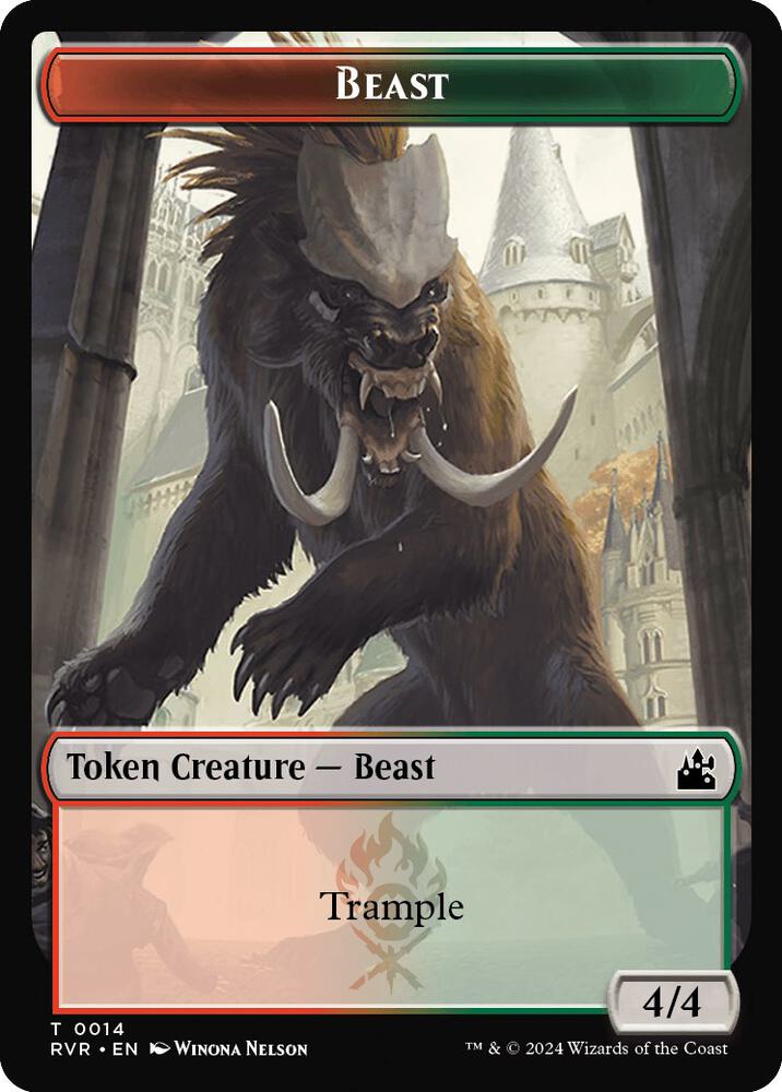 Beast Token 14 (Ravnica Remastered)  | Good Games Adelaide SA